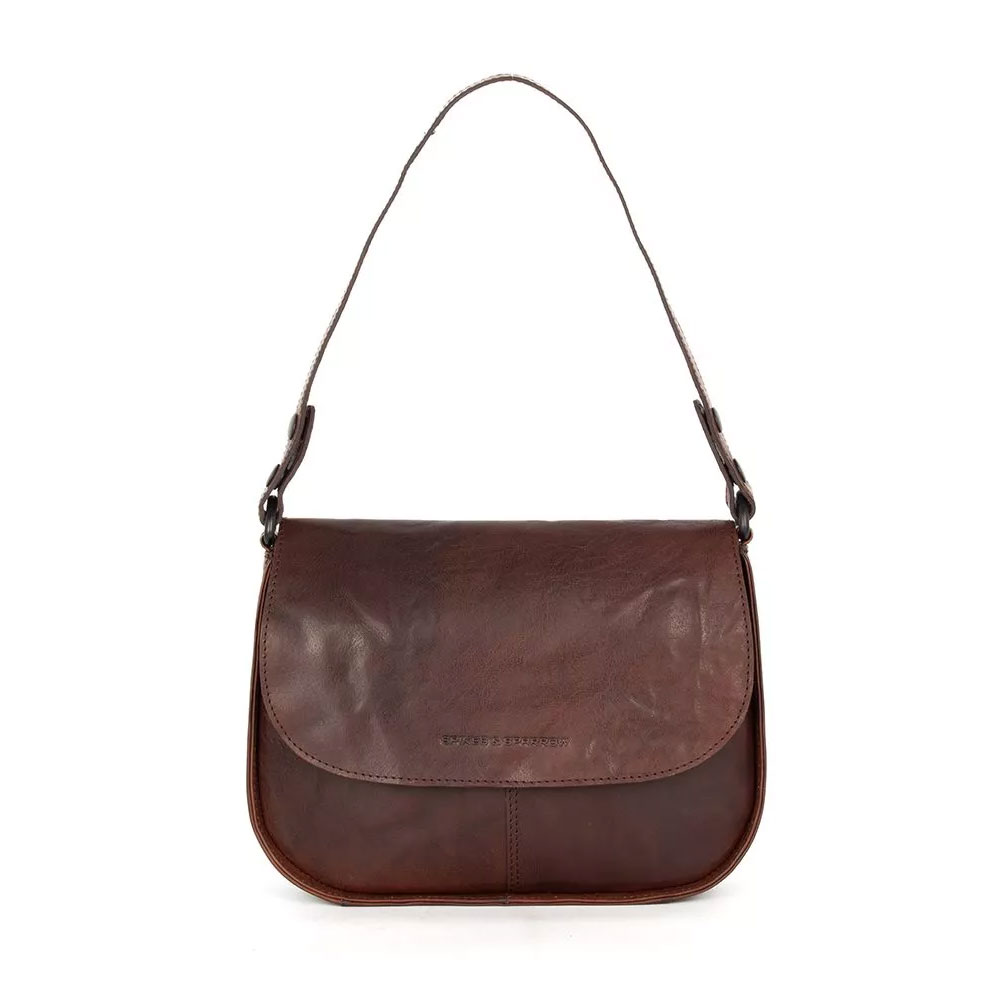 Tas met klep Yaris Dark Brown | Spikes & Sparrow
