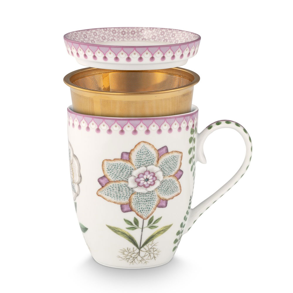 Tea for one Lily & Lotus Off white | PiP Studio