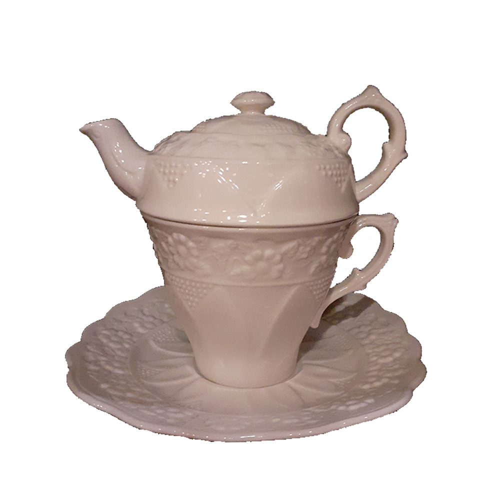 Tea for one creme bloemen |