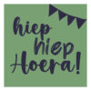Tegeltje "Hiep Hiep Hoera" |