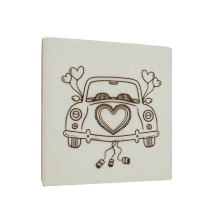 Tegeltje Just married |