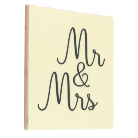 Tegeltje "Mr & Mrs" |