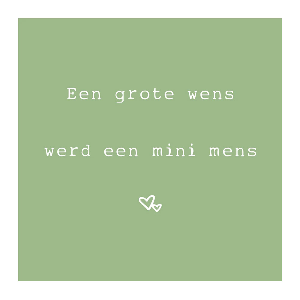 Tegeltje "een grote wens" |