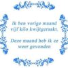 Tekst tegel Deze maand... / Delfts Blauw | Artbizniz