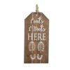 Tekstbord 51x24.5x3cm hout | Decoris