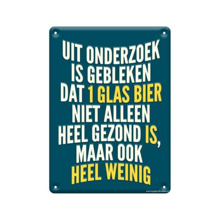 Tekstbord - Uit onderzoek is gebleken | Paperdreams