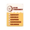 Tekstbord metaal - 5G is de toekomst | Paperdreams
