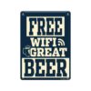 Tekstbord metaal - Free wifi | Paperdreams