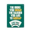 Tekstbord metaal - The more you weigh | Paperdreams