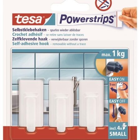 Tesa Powerstrip Haken 3 St Wit | Tesa