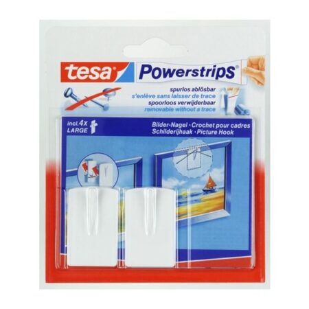 Tesa schilderijhaak powerstrips wit | Tesa