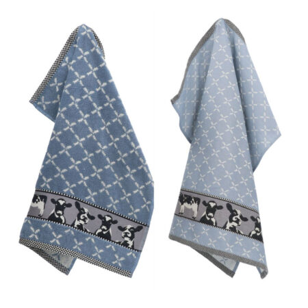 Thee- en keukendoek Cows Blue | Bunzlau Castle