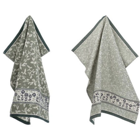 Thee- en keukendoek Daydream Dark Green | Bunzlau Castle