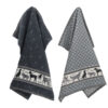 Thee- en keukendoek Dogs Anthracite | Bunzlau Castle