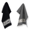 Thee- en keukendoek Dogs Black | Bunzlau Castle