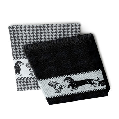 Thee- en keukendoek Saar black | DDDDD