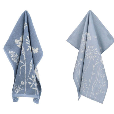 Thee- en keukendoek Wild Flowers Grey-Blue |