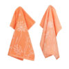Thee- en keukendoek Wild Flowers Orange | Bunzlau Castle