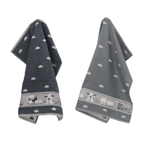 Thee- en keukendoek schaap Anthracite | Bunzlau Castle