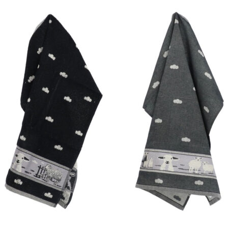 Thee- en keukendoek schaap Black | Bunzlau Castle