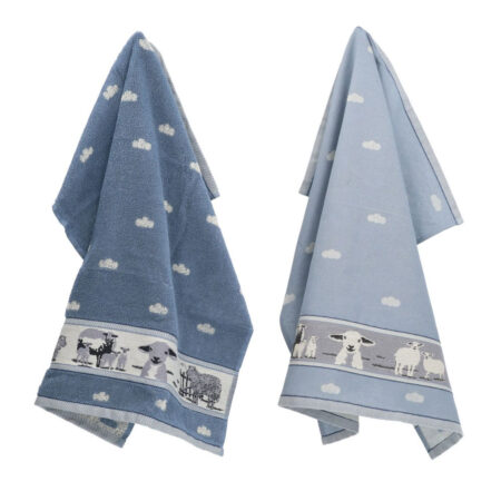 Thee- en keukendoek schaap Blue | Bunzlau Castle