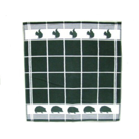 Thee- en keukendoek set Eekhoorn en Egel green |