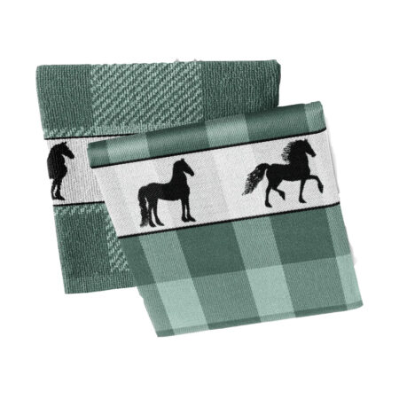 Thee- en keukendoek shanti green | DDDDD