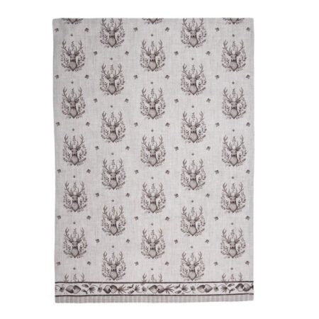 Theedoek Beige bruin Hert 50x70 | Clayre&Eef