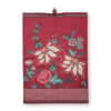 Theedoek Flower Festival Dark Pink | PiP Studio