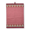 Theedoek Flower Festival Scallop Dark Pink | PiP Studio