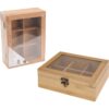 Theedoos bamboe 21x16x8cm | Excellent Houseware
