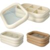 Theedoos hout afgerond 23x15cm | Excellent Houseware