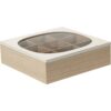 Theedoos hout/glas 24x24cm | Home & Styling