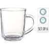 Theeglas gehard glas set van 6st 220ml | Excellent Houseware