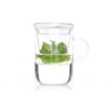 Theeglas met filter Ø 8cm h=12cm | Merkloos