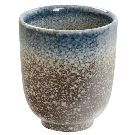 Theekop Grijs/Wit Marmer Effect - Tajimi - 7 x 8.5cm | Tokyo Design Studio