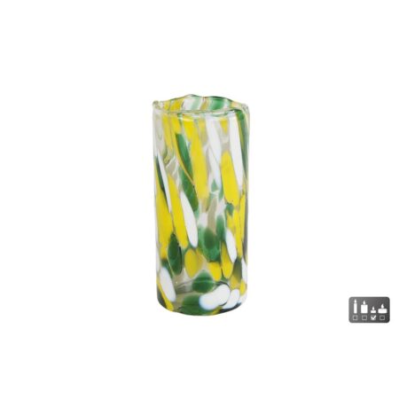 Theelicht Dots L glas 5