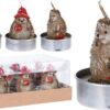 Theelicht Herfstdier set 6 stuks | Z