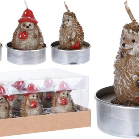 Theelicht Herfstdier set 6 stuks | Z