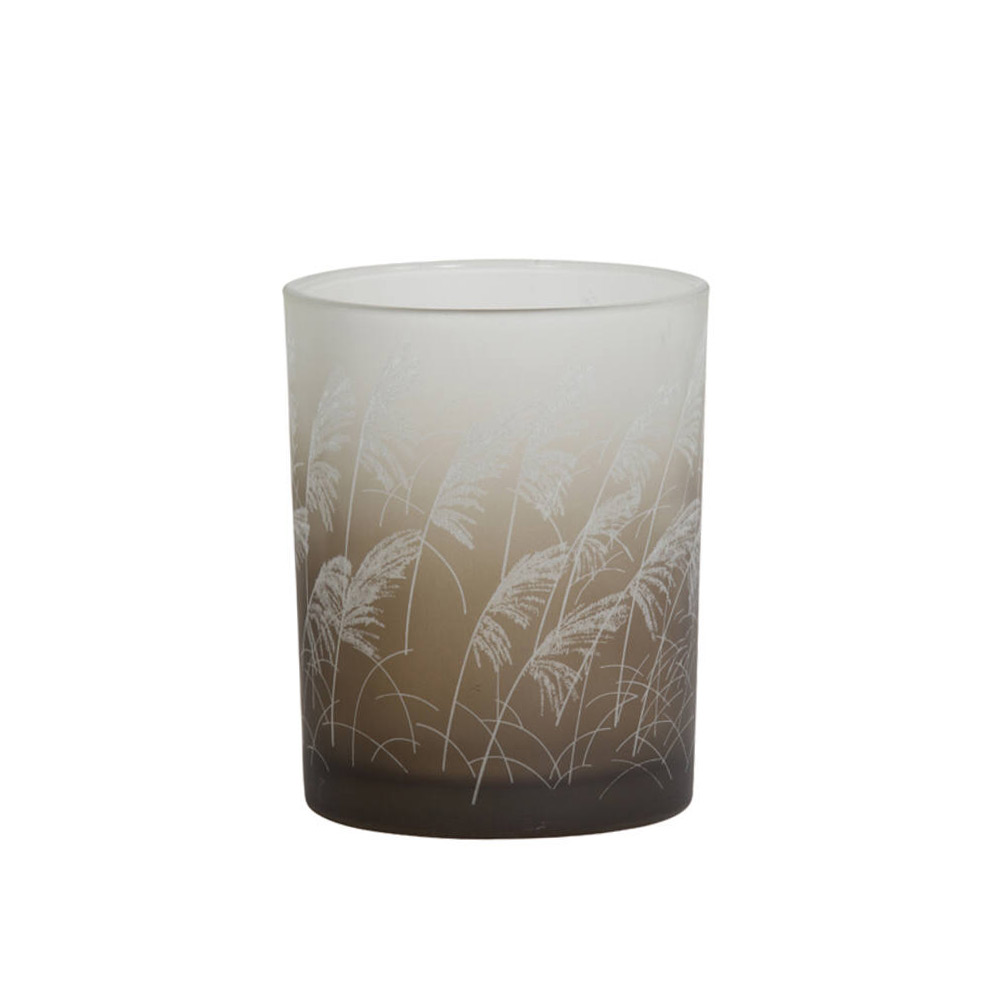 Theelicht Issa glas donker bruin |