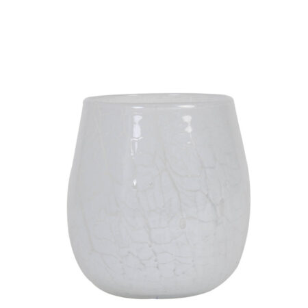 Theelicht Sylas glas wit L |