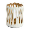 Theelicht Tivoli creme + goud L | Light & Living