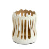 Theelicht Tivoli creme + goud M | Light & Living