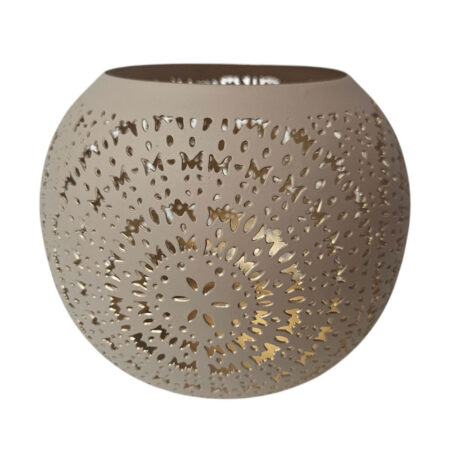 Theelicht houder Sevran Ball votive brown L | Mansion