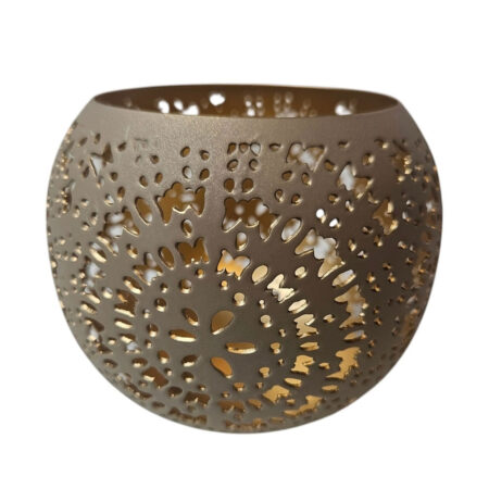 Theelicht houder Sevran Ball votive brown S | Mansion