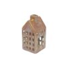 Theelicht huis M geel/oranje 7