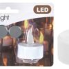 Theelicht met LED set 2 stuks |