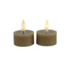 Theelicht rustiek Lyon Beige set2 | Countryfield