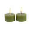 Theelicht rustiek Lyon Groen set2 | Countryfield