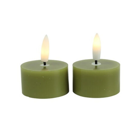 Theelicht rustiek Lyon Groen set2 | Countryfield
